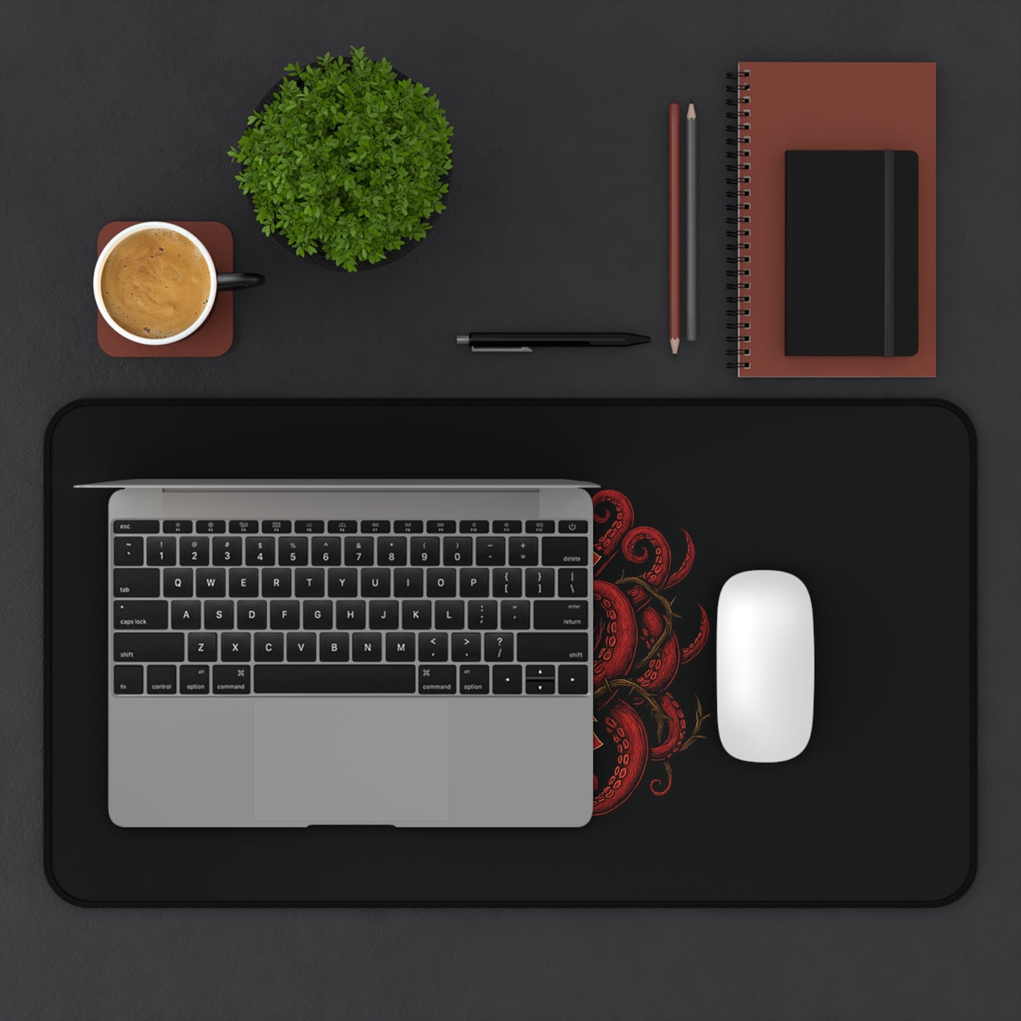 Tentacled Embrace Desk Mat