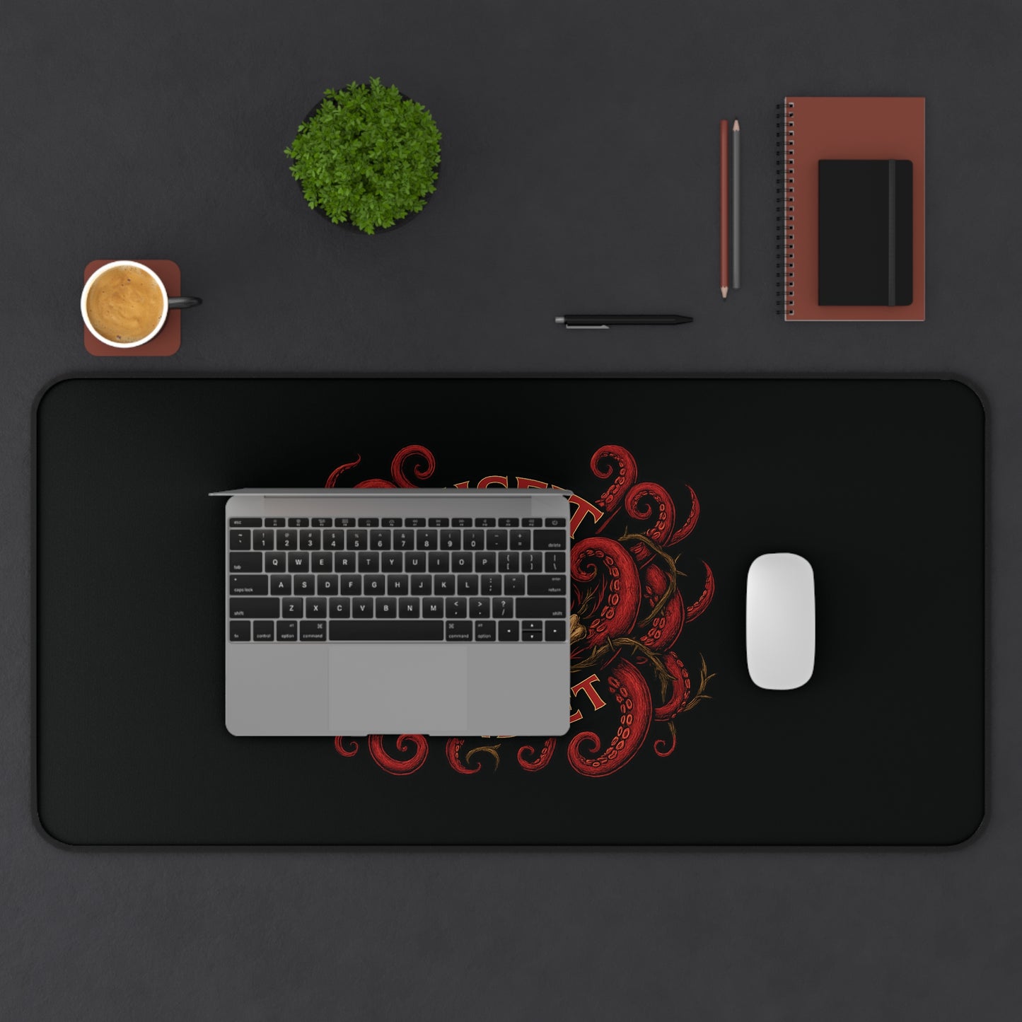 Tentacled Embrace Desk Mat