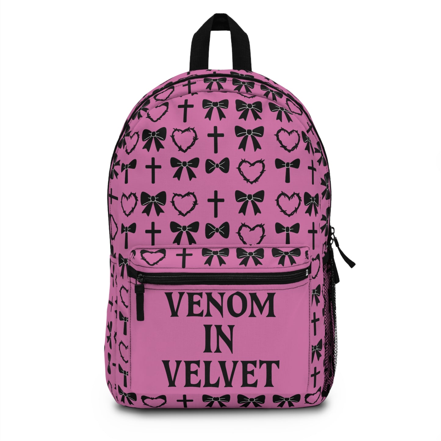 VENOM IN VELVET PINK GOTH BACKPACK